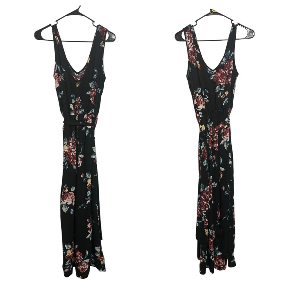 Floral Black Maxi Dress